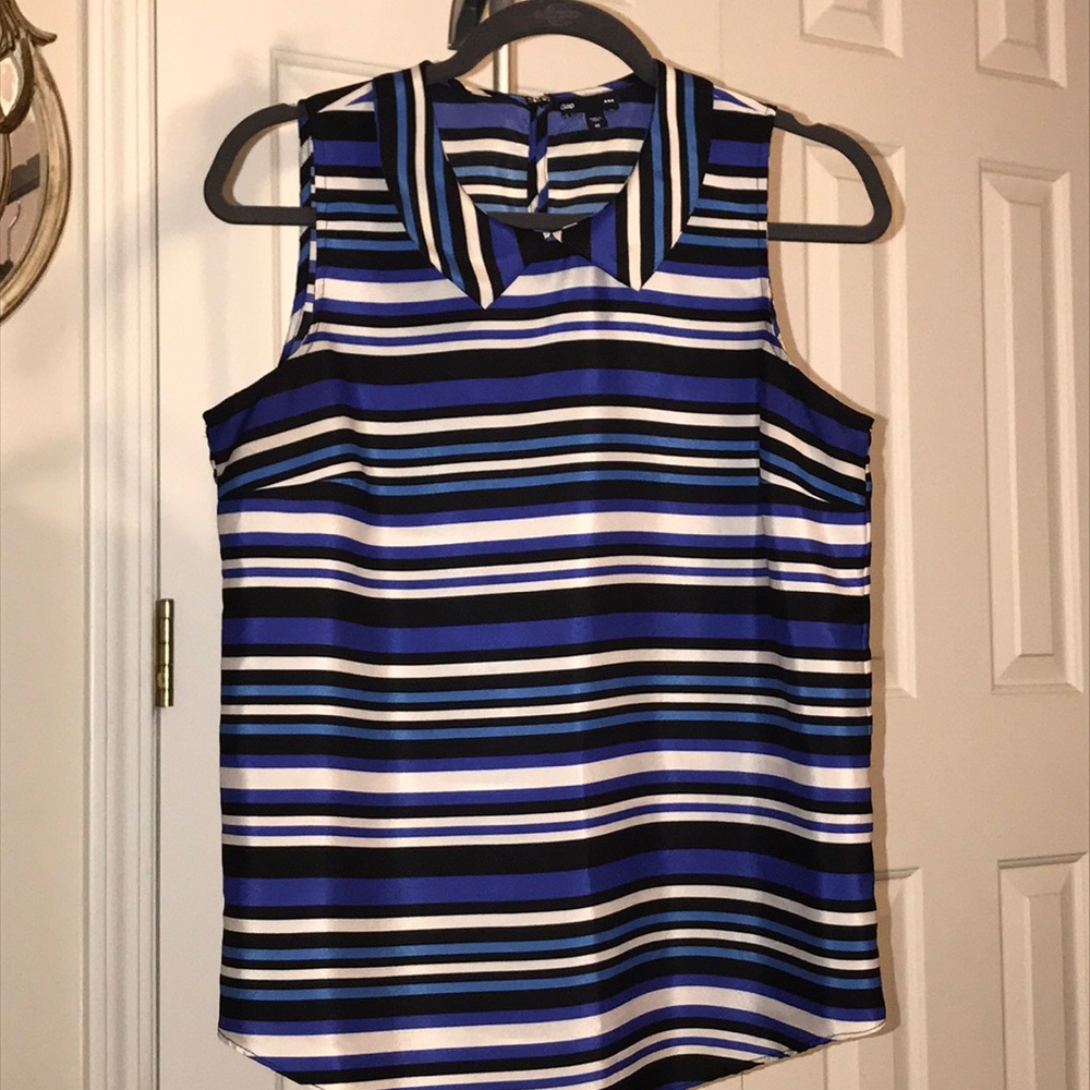 GAP | Blue And Black Stripe Tank Size  Medium